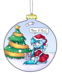 Size: 596x725 | Tagged: safe, artist:pinkcloudhugger, oc, oc only, oc:candy cloud, pony, christmas, christmas tree, holiday, tree