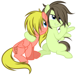 Size: 1280x1260 | Tagged: safe, artist:snowbunny0820, oc, oc only, oc:fin, pegasus, pony, base used, female, male, mare, simple background, stallion, transparent background