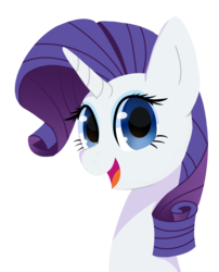 Size: 1663x2059 | Tagged: safe, artist:php54, rarity, pony, unicorn, g4, bust, female, happy, simple background, smiling, solo, transparent background