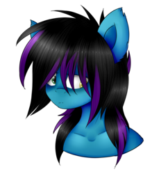 Size: 1393x1440 | Tagged: safe, artist:despotshy, oc, oc only, oc:despy, earth pony, anthro, bust, female, heterochromia, mare, portrait, simple background, solo, transparent background