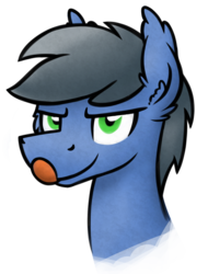 Size: 1012x1332 | Tagged: safe, artist:moemneop, oc, oc only, oc:comet, pegasus, pony, bust, licking, licking lips, male, portrait, simple background, solo, stallion, tongue out, transparent background