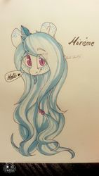 Size: 720x1280 | Tagged: safe, artist:pinkcloudhugger, oc, oc only, oc:mireme, pony, traditional art