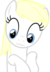 Size: 3368x4904 | Tagged: safe, artist:anonymous, oc, oc only, oc:aryanne, earth pony, pony, :3, absurd resolution, bust, cute, female, looking down, mare, reaction image, simple background, smiling, solo, transparent background, vector