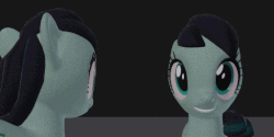Size: 512x256 | Tagged: safe, artist:therealdjthed, coloratura, earth pony, pony, g4, 3d, 3d model, animated, behind the scenes, blender, derp, female, gif, majestic as fuck, mare, model:djthed, opengl, perspective, rara, solo