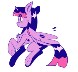 Size: 1280x1175 | Tagged: safe, artist:demonboy, twilight sparkle, alicorn, pony, g4, chest fluff, cute, eye clipping through hair, female, heart, hoof heart, leg fluff, no pupils, simple background, solo, transparent background, twiabetes, twilight sparkle (alicorn)
