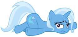 Size: 14800x7000 | Tagged: safe, artist:tardifice, trixie, pony, unicorn, all bottled up, g4, absurd resolution, derp, dizzy, female, mare, prone, simple background, solo, transparent background, vector