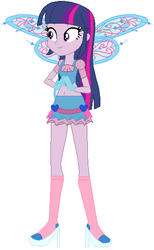 Size: 333x540 | Tagged: safe, artist:selenaede, artist:user15432, twilight sparkle, alicorn, fairy, human, equestria girls, g4, base used, believix, belly button, bloom (winx club), clothes, clothes swap, crossover, fairies are magic, fairy wings, gloves, humanized, midriff, rainbow s.r.l, solo, twilight sparkle (alicorn), winged humanization, wings, winx club