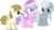 Size: 9500x5323 | Tagged: safe, artist:limedazzle, diamond tiara, silver spoon, zippoorwhill, earth pony, pegasus, pony, unicorn, g4, absurd resolution, alternate universe, cutie mark, female, filly, missing accessory, race swap, raised hoof, show accurate, simple background, the cmc's cutie marks, transparent background, unicorn diamond tiara, vector