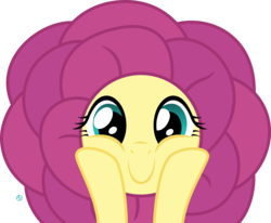 Size: 2800x2308 | Tagged: safe, artist:arifproject, fluttershy, pony, g4, c:, clothes, costume, cute, flower costume, high res, looking at you, shyabetes, simple background, smiling, transparent background, vector