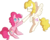 Size: 922x734 | Tagged: safe, artist:amazingmollusk, pinkie pie, surprise, pony, g4, hoofbump, pie daily, simple background, sitting, transparent background