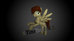 Size: 3850x2165 | Tagged: safe, artist:timetimeout, oc, oc only, pegasus, pony, 3d, high res, male, smiling, solo, source filmmaker, stallion, text