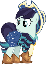 Size: 5065x7088 | Tagged: safe, artist:jhayarr23, coloratura, earth pony, pony, g4, absurd resolution, boots, clothes, cowboy boots, cowboy hat, female, hat, mare, raised hoof, rara, shoes, simple background, skirt, solo, transparent background