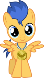Size: 433x771 | Tagged: safe, artist:punzil504, derpibooru exclusive, flash sentry, pony, g4, parental glideance, colt, colt flash sentry, cute, diasentres, male, simple background, solo, younger
