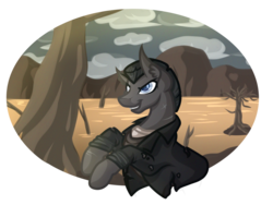 Size: 1024x770 | Tagged: safe, artist:amazing-artsong, oc, oc only, oc:twinleaf, earth pony, pony, clothes, male, solo, stallion
