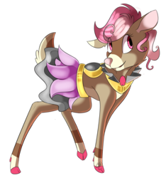 Size: 1803x1926 | Tagged: safe, artist:beardie, oc, oc only, deer, pony, commission, simple background, transparent background