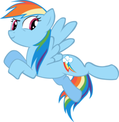 Size: 2325x2392 | Tagged: safe, artist:shtopor7, rainbow dash, pegasus, pony, g4, female, flying, high res, kicking, mare, simple background, solo, transparent background, vector