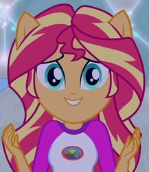 Size: 509x586 | Tagged: safe, screencap, sunset shimmer, equestria girls, g4, my little pony equestria girls: legend of everfree, cropped, cute, ponied up, shimmerbetes