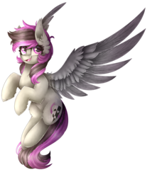 Size: 2341x2653 | Tagged: safe, artist:cloud-drawings, oc, oc only, oc:thespia, pegasus, pony, high res, simple background, solo, transparent background