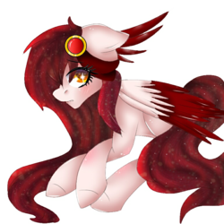 Size: 768x768 | Tagged: safe, artist:ticcitobiartone, oc, oc only, oc:sora, pony, seraph, colored pupils, female, mare, multiple wings, simple background, solo, transparent background