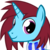 Size: 512x512 | Tagged: safe, artist:the smiling pony, oc, oc only, pony, unicorn, g4, .svg available, bust, clothes, derpibooru badge, portrait, scarf, simple background, smiling, solo, svg, transparent background, vector