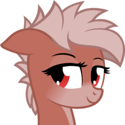 Size: 512x512 | Tagged: safe, artist:the smiling pony, oc, oc only, oc:ruby rustfeather, pegasus, pony, g4, .svg available, bust, derpibooru badge, portrait, simple background, smiling, solo, svg, transparent background, vector