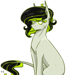 Size: 1866x2118 | Tagged: safe, artist:lrusu, oc, oc only, oc:herba, earth pony, pony, female, mare, simple background, sitting, solo, transparent background
