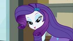 Size: 1100x618 | Tagged: safe, screencap, rarity, equestria girls, g4, my little pony equestria girls, beautiful, female, lidded eyes, looking at you, solo