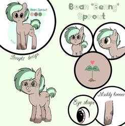 Size: 1674x1686 | Tagged: safe, artist:ghostygirl01, oc, oc only, oc:bean sprout, pony, cute, reference sheet, smolpone, solo