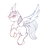 Size: 1297x1481 | Tagged: safe, artist:capseys, oc, oc only, pony, flying, sketch, solo