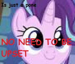 Size: 431x369 | Tagged: safe, starlight glimmer, pony, unicorn, g4, 90s fmv game picture quality, c:, close-up, comic sans, cute, drama, exploitable meme, female, glimmerposting, mare, meme, metadrama, needs more jpeg, pone, smiling, solo, starlight drama, starlight drama drama