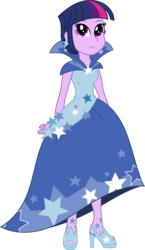 Size: 4341x7507 | Tagged: safe, artist:sugar-loop, twilight sparkle, human, equestria girls, g4, absurd resolution, clothes, dress, female, gala dress, grand galloping gala, high heels, simple background, solo, transparent background, twilight sparkle's first gala dress