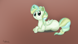 Size: 3840x2160 | Tagged: safe, artist:rainyvisualz, vapor trail, pegasus, pony, g4, high res, lying down, shading, shy