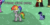 Size: 319x159 | Tagged: safe, edit, oc, oc only, oc:prisma watercolor, oc:purple flix, alicorn, pony, unicorn, pony town, alicorn oc, rainbow hair, scared, sleeping, smiling, z