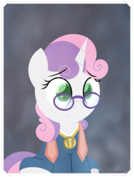 Size: 1522x2002 | Tagged: safe, artist:dtcx97, sweetie belle, pony, post-crusade, g4, clothes, cute, female, glasses, graduation, meganekko, older, photo, solo