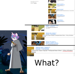 Size: 2870x2819 | Tagged: safe, princess flurry heart, pony, a flurry of emotions, g4, coincidence, high res, samurai jack, wat