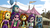 Size: 3840x2160 | Tagged: safe, artist:iruser, adagio dazzle, aria blaze, sonata dusk, starlight glimmer, sunset shimmer, trixie, equestria girls, g4, 3d, counterparts, fair, high res, shoulder ride, source filmmaker, the dazzlings, twilight's counterparts