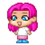 Size: 300x300 | Tagged: safe, artist:theanimefanz, derpibooru exclusive, pinkie pie, equestria girls, g4, alternate hairstyle, boots, clothes, pixel art, shoes, simple background, skirt, transparent background