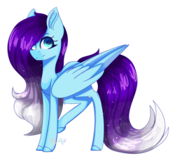 Size: 5480x5080 | Tagged: safe, artist:ohsushime, oc, oc only, oc:antares, pegasus, pony, absurd resolution, female, gradient mane, mare, simple background, solo, transparent background