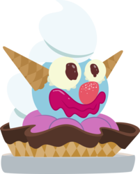 Size: 5000x6215 | Tagged: safe, artist:sollace, forever filly, g4, .svg available, absurd resolution, clown sundae, clown surprise, food, ice cream, no pony, show accurate, simple background, sundae, transparent background, vector