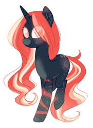 Size: 1592x2195 | Tagged: safe, artist:huirou, oc, oc only, pony, unicorn, female, mare, simple background, solo, transparent background