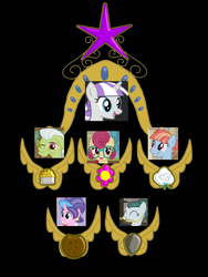 Size: 1024x1365 | Tagged: safe, artist:odiz, cloudy quartz, cookie crumbles, granny smith, posey shy, twilight velvet, windy whistles, earth pony, pony, g4, c:, cute, elements of harmony, eyes closed, grin, mom, mom six, mother, mother's day, open mouth, smiling
