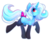 Size: 1228x973 | Tagged: safe, artist:koveliana, trixie, pony, unicorn, g4, bow, chest fluff, chromatic aberration, clothes, cute, ear fluff, female, horn, mare, missing accessory, pose, raised hoof, side view, simple background, smiling, socks, solo, sparkles, standing, stockings, tail bow, thigh highs, transparent background