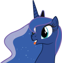 Size: 4353x4406 | Tagged: safe, artist:lykas13, princess luna, pony, g4, :p, absurd resolution, biting, female, simple background, solo, tongue bite, tongue out, transparent background, vector