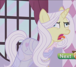 Size: 779x694 | Tagged: safe, screencap, lily lace, pony, g4, honest apple, bleh, cropped, derp, faic, female, i can't even, majestic as fuck, see-through, solo, watermark