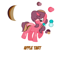 Size: 1424x1152 | Tagged: safe, artist:bluepi, oc, oc only, oc:appletart, pony, unicorn, g4, hard to say anything, color palette, next generation, offspring, parent:big macintosh, parent:sugar belle, parents:sugarmac, simple background, solo, white background