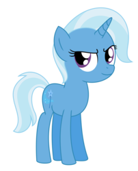 Size: 1700x2100 | Tagged: safe, artist:peternators, trixie, pony, unicorn, g4, female, mare, simple background, smiling, smug, solo, teenager, transparent background, vector, younger