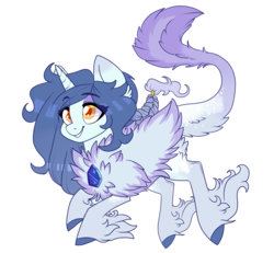 Size: 3158x2918 | Tagged: safe, artist:annakitsun3, oc, oc only, pony, unicorn, high res, simple background, smiling, solo, transparent background, unshorn fetlocks