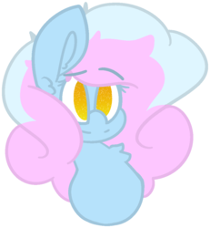 Size: 901x976 | Tagged: safe, artist:moonydusk, oc, oc only, oc:astral knight, pony, bust, chest fluff, no pupils, simple background, solo, transparent background