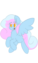Size: 608x1000 | Tagged: safe, artist:moonydusk, oc, oc only, oc:astral knight, pony, animated, gif, open mouth, simple