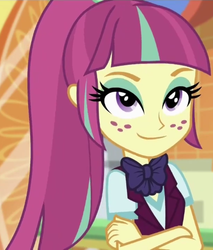 Size: 408x479 | Tagged: safe, screencap, sour sweet, equestria girls, equestria girls specials, g4, my little pony equestria girls: dance magic, cropped, crossed arms, female, smug, solo